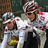 Kim Kirchen and Andy Schleck during the fourth stage of the Tour de Suisse 2008
